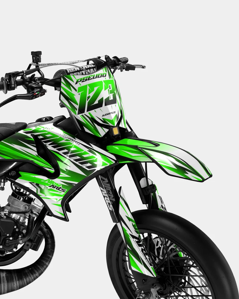 FIKA - Kit deco YAMAHA DT 50cc - Vert