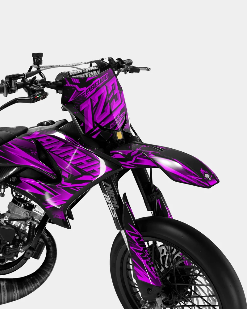 MIROIR - Kit deco YAMAHA DT 50cc - Rose