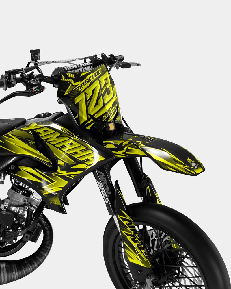 MIROIR - Kit deco YAMAHA DT 50cc - Jaune
