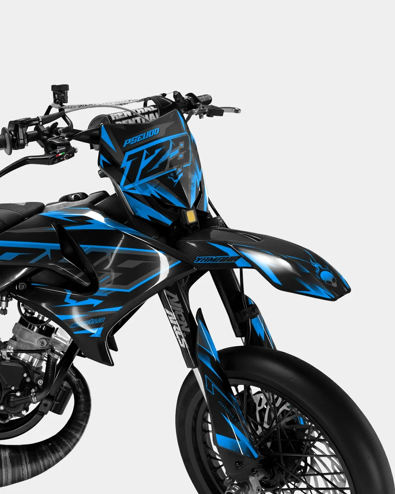 MISTRAL - Kit deco YAMAHA DT 50cc - Bleu