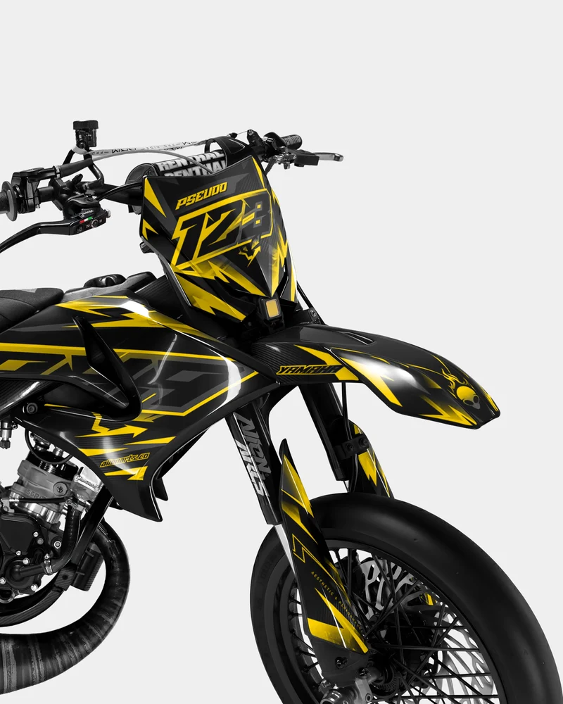 MISTRAL - Kit deco YAMAHA DT 50cc - Jaune foncé