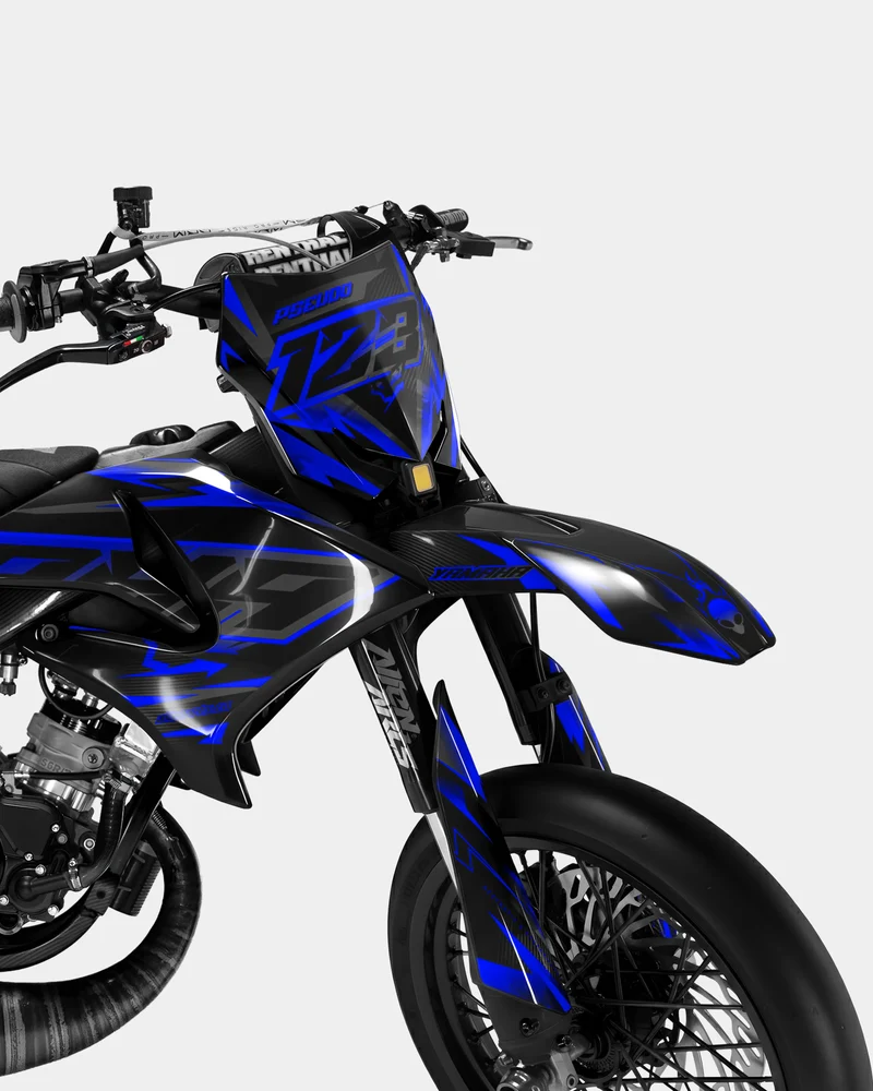 MISTRAL - Kit deco YAMAHA DT 50cc - Bleu foncé