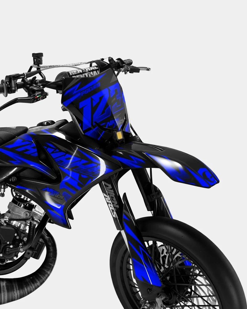 SABLE - Kit deco YAMAHA DT 50cc - Bleu foncé