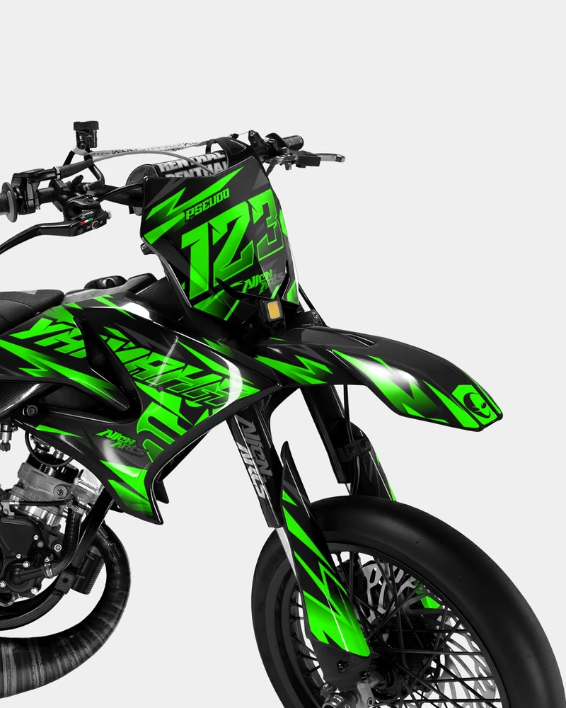 SABLE - Kit deco YAMAHA DT 50cc - Vert