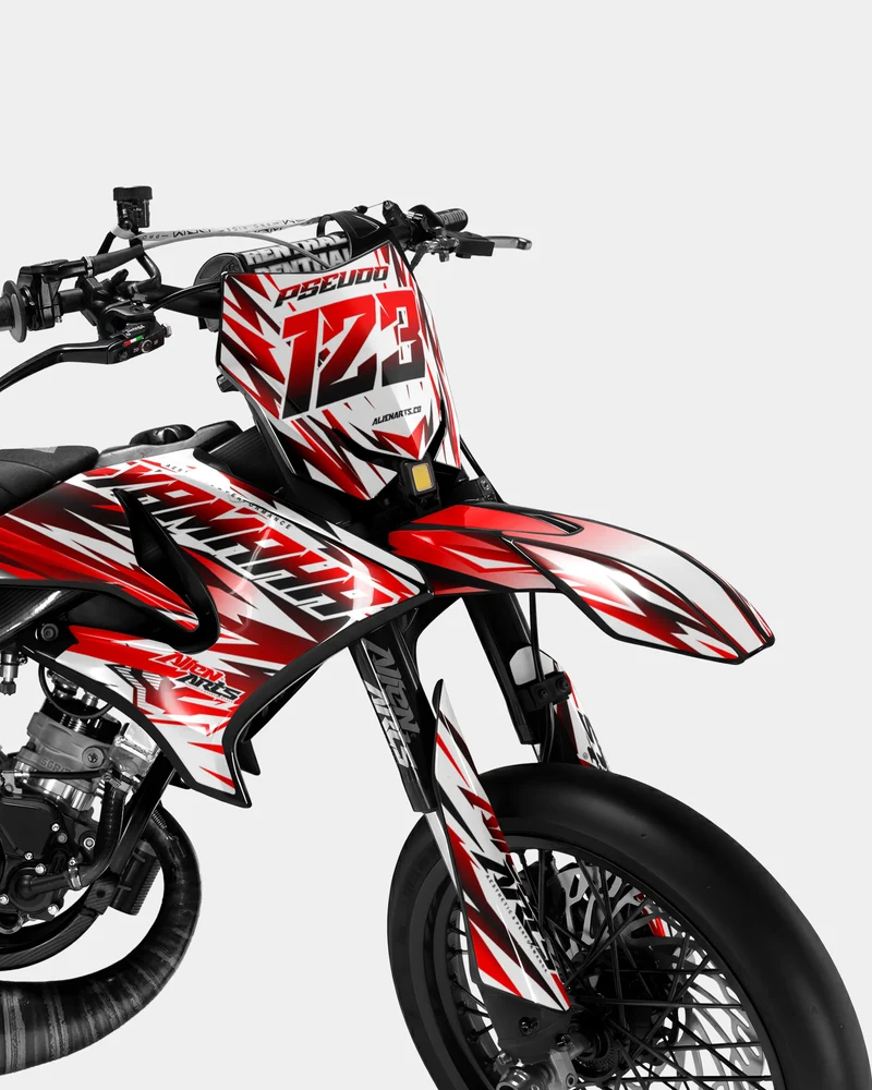FIKA - Kit deco YAMAHA DT 50cc - Rouge