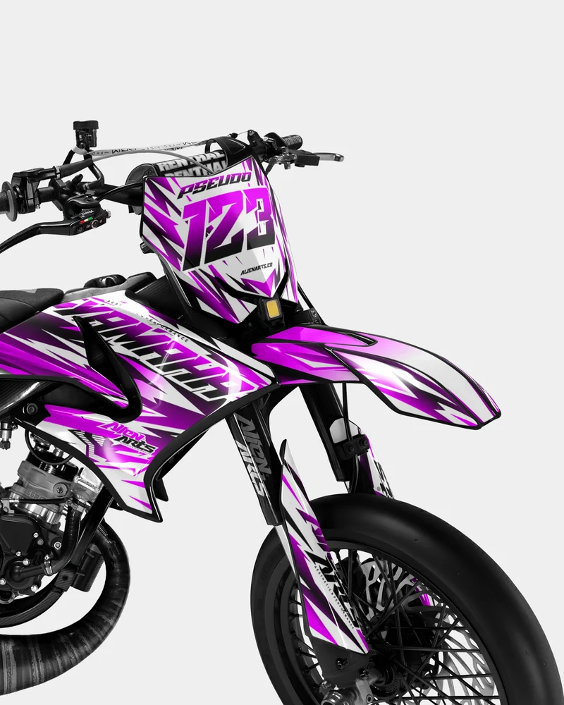FIKA - Kit deco YAMAHA DT 50cc - Rose