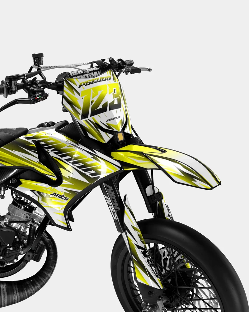 FIKA - Kit deco YAMAHA DT 50cc - Jaune