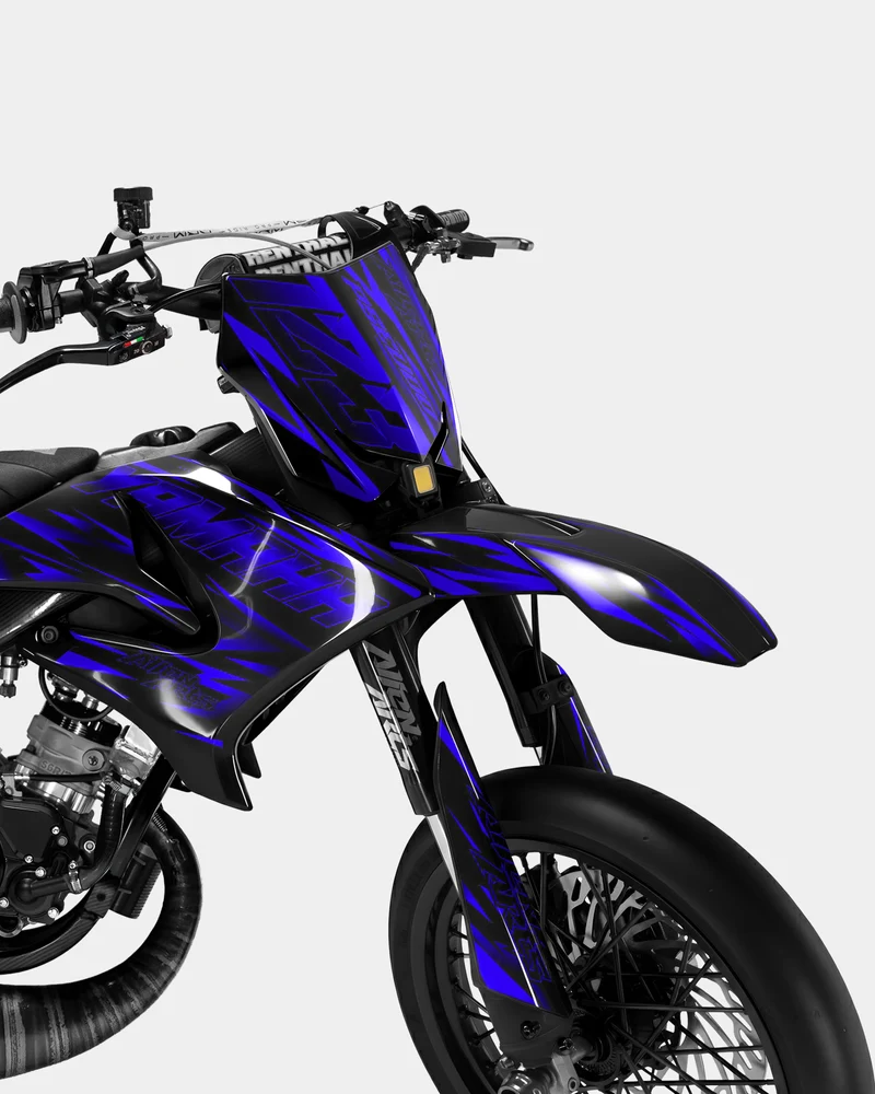 LIEN - Kit deco YAMAHA DT 50cc - Bleu foncé