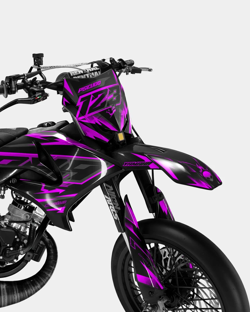 MISTRAL - Kit deco YAMAHA DT 50cc - Rose