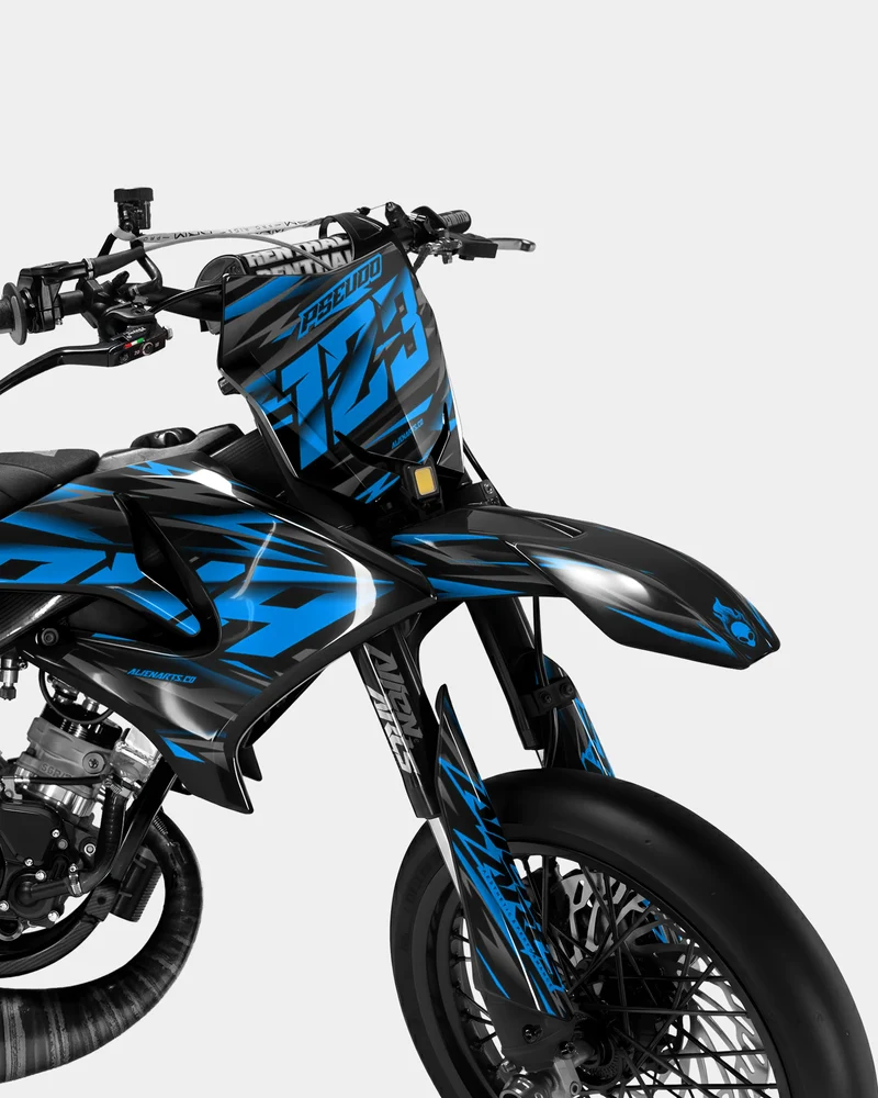 NOVUM - Kit deco YAMAHA DT 50cc - Bleu