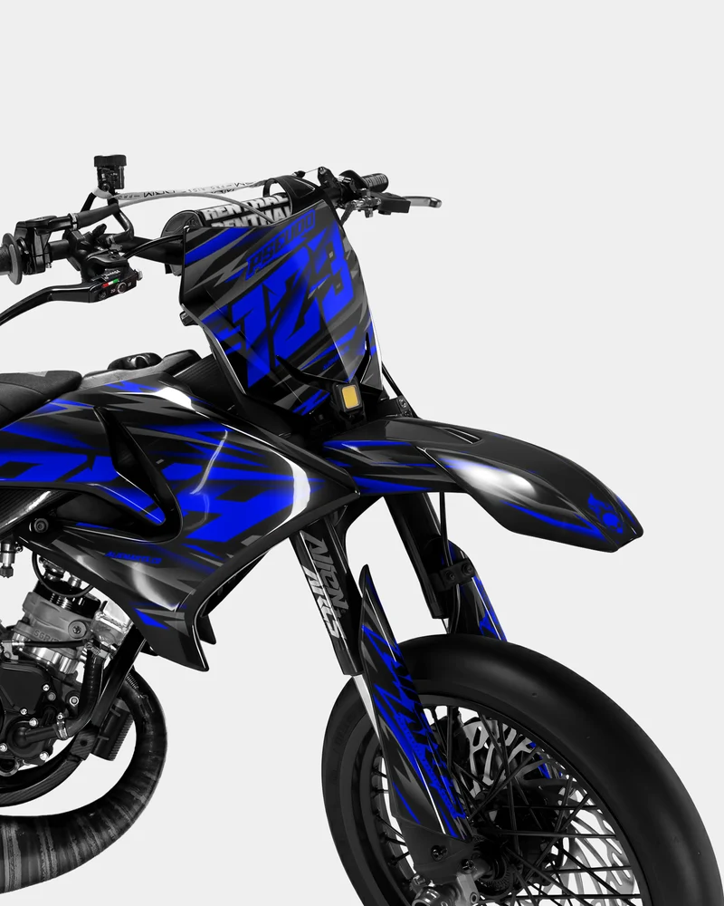 NOVUM - Kit deco YAMAHA DT 50cc - Bleu foncé