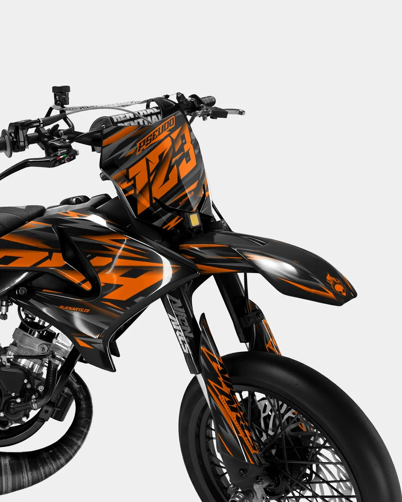 NOVUM - Kit deco YAMAHA DT 50cc - Orange