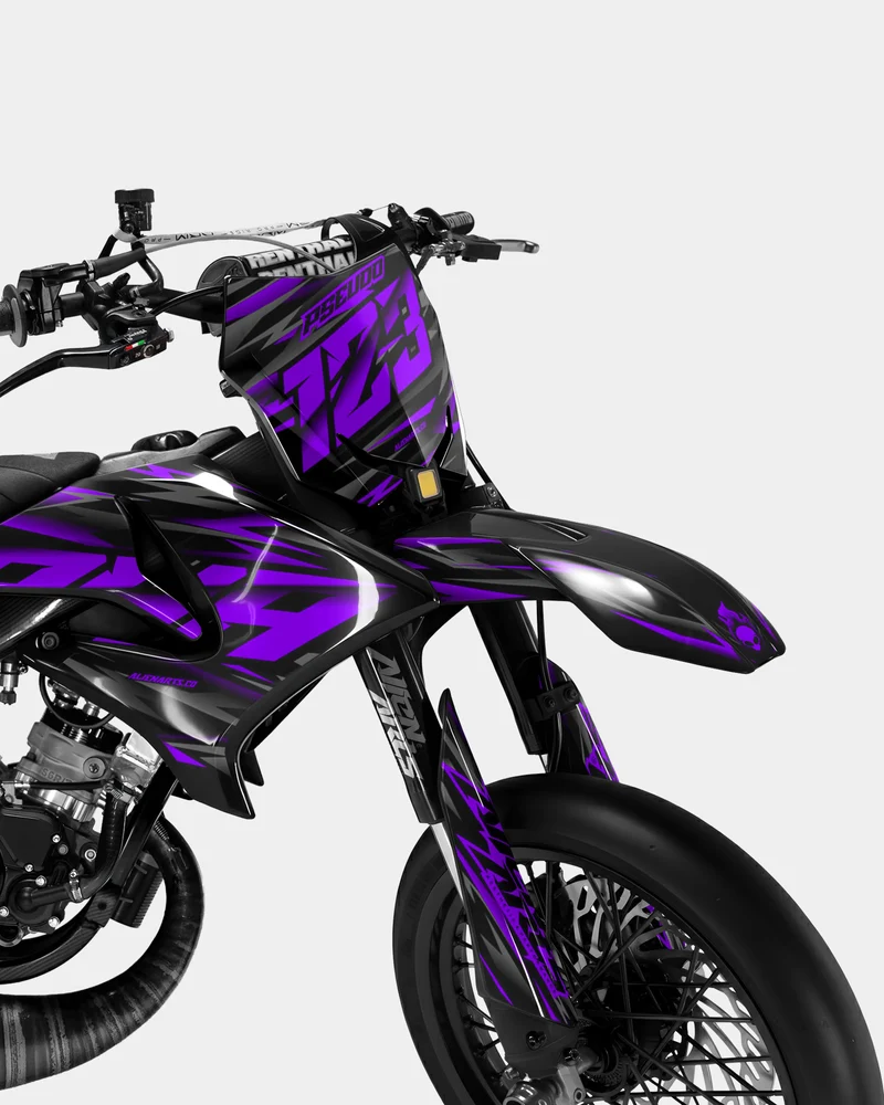 NOVUM - Kit deco YAMAHA DT 50cc - Violet