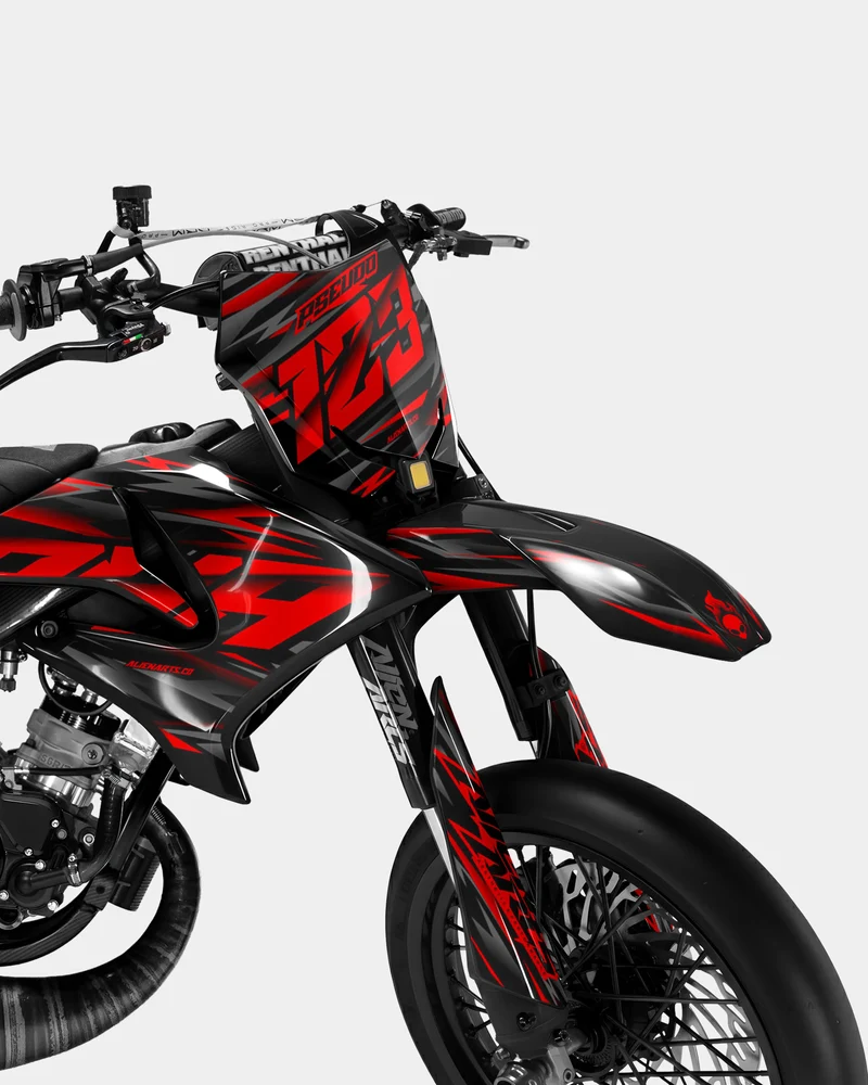 NOVUM - Kit deco YAMAHA DT 50cc - Rouge
