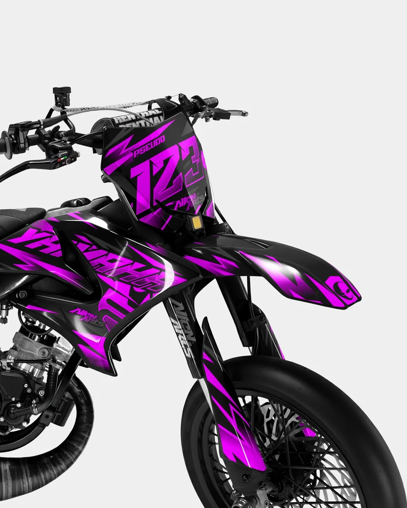SABLE - Kit deco YAMAHA DT 50cc - Rose