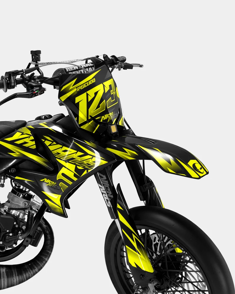 SABLE - Kit deco YAMAHA DT 50cc - Jaune