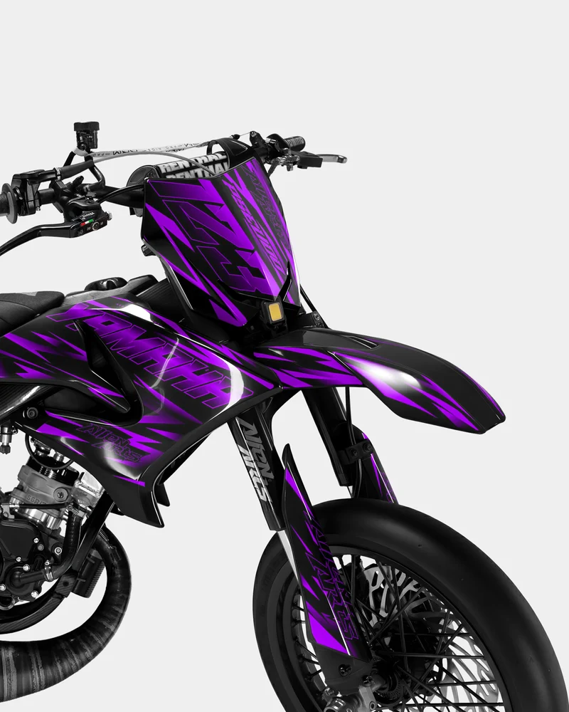 LIEN - Kit deco YAMAHA DT 50cc - Violet