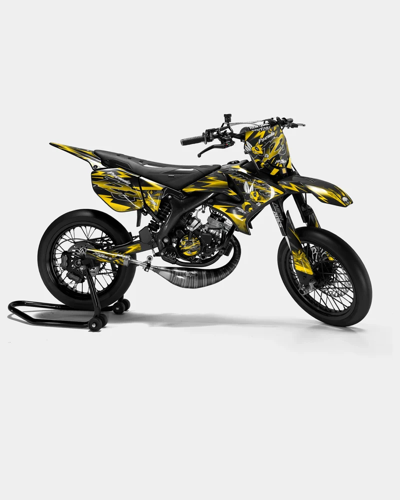 LISSE - Kit deco YAMAHA DT 50cc - Jaune foncé