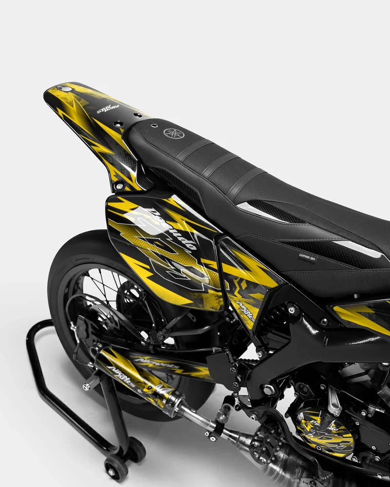 LISSE - Kit deco YAMAHA DT 50cc - Jaune foncé