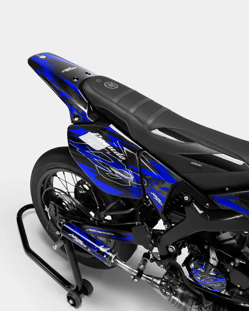 LISSE - Kit deco YAMAHA DT 50cc - Bleu foncé