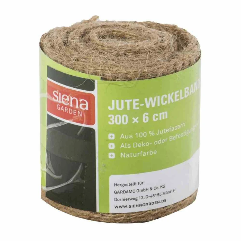 Jute-Wickelband naturfarbig 300 x 6 cm