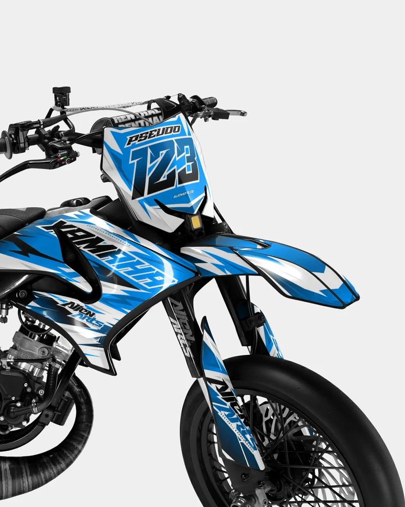 ONYX - Kit deco YAMAHA DT 50cc - Bleu