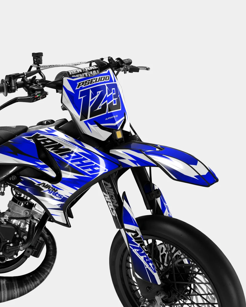 ONYX - Kit deco YAMAHA DT 50cc - Bleu foncé