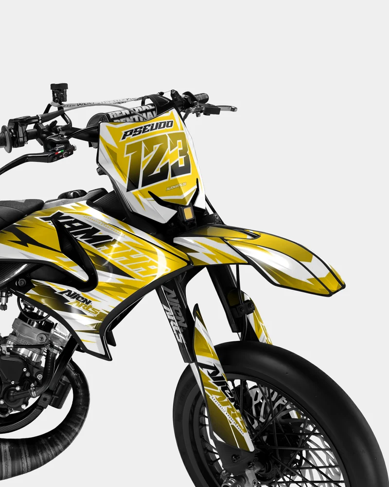 ONYX - Kit deco YAMAHA DT 50cc - Jaune foncé