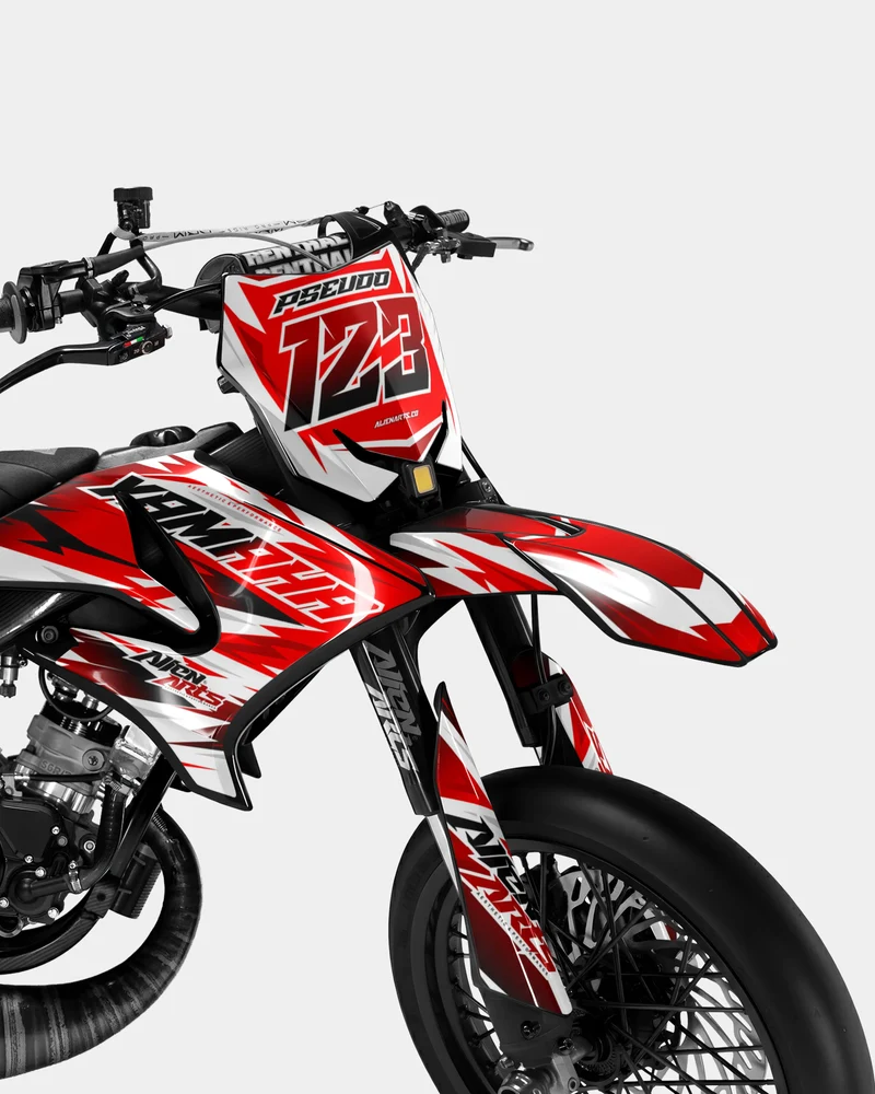 ONYX - Kit deco YAMAHA DT 50cc - Rouge