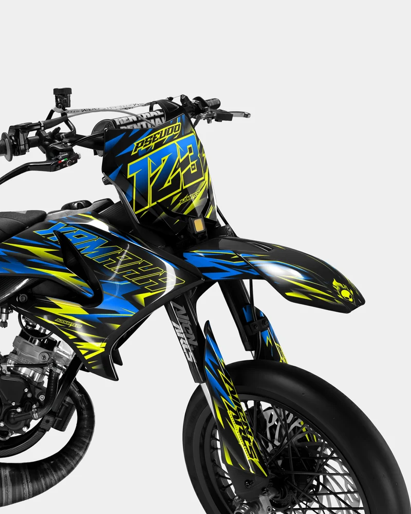 SORAE - Kit deco YAMAHA DT 50cc - Bleu
