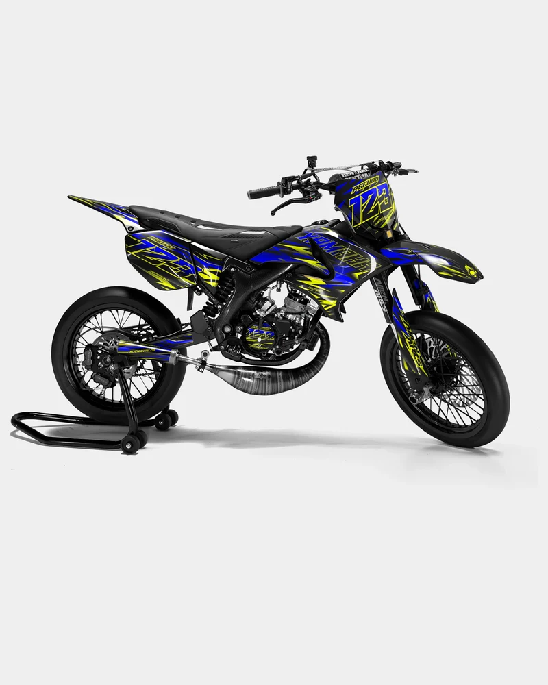 SORAE - Kit deco YAMAHA DT 50cc - Bleu foncé