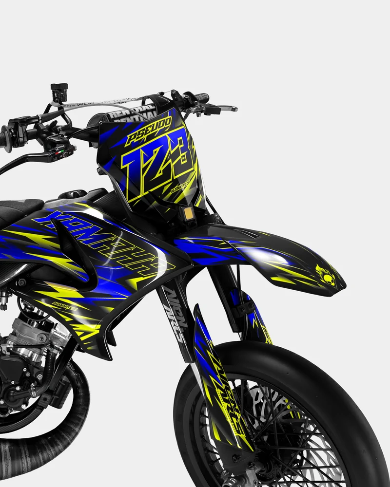 SORAE - Kit deco YAMAHA DT 50cc - Bleu foncé