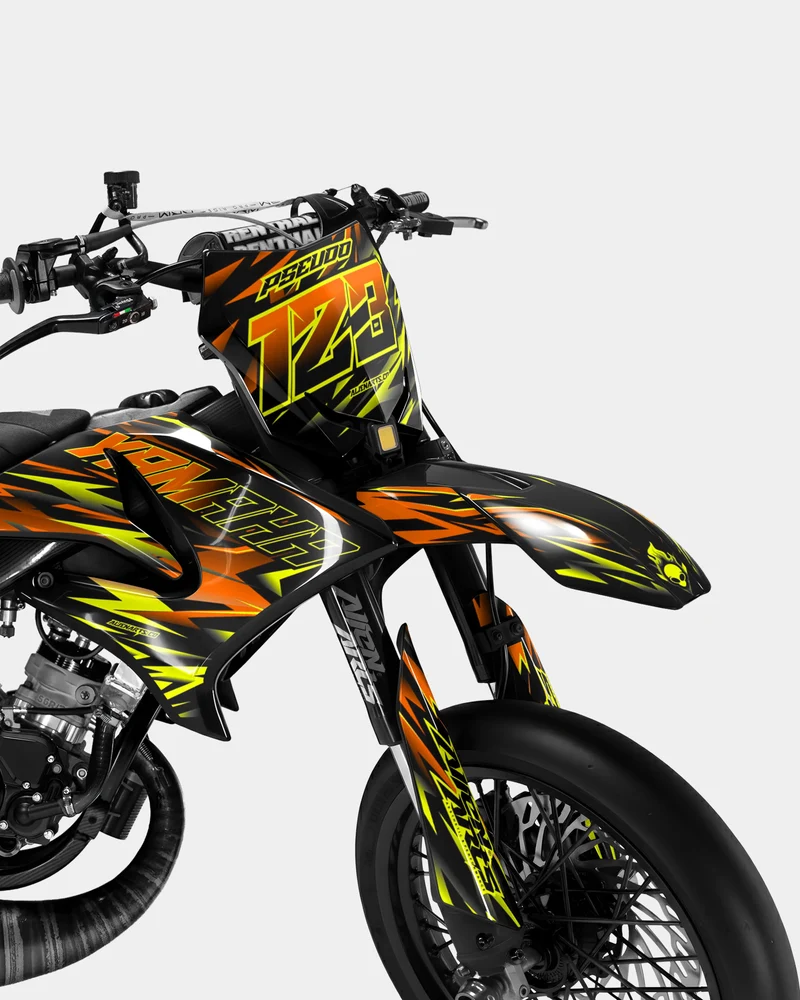 SORAE - Kit deco YAMAHA DT 50cc - Orange