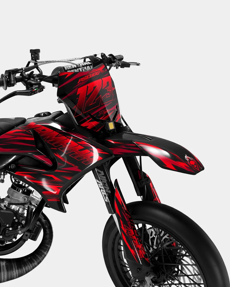 SUJAK - Kit deco YAMAHA DT 50cc - Rouge