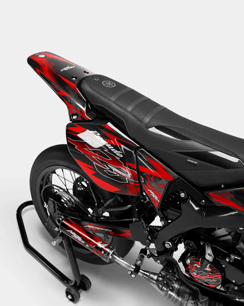 LISSE - Kit deco YAMAHA DT 50cc - Rouge