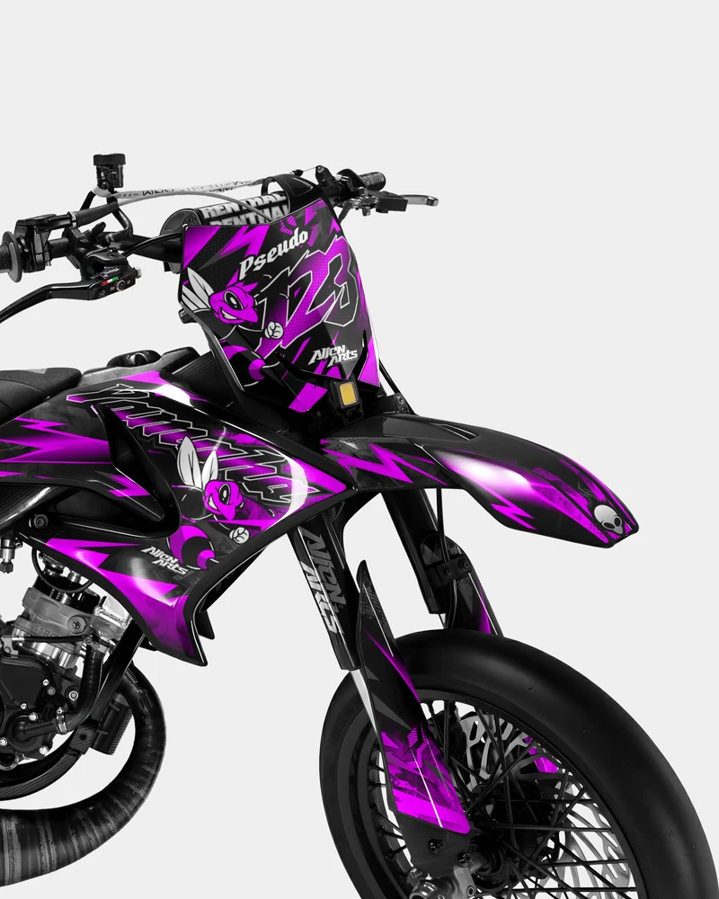 LISSE - Kit deco YAMAHA DT 50cc - Rose