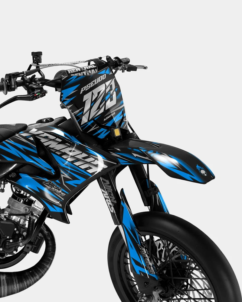 LUEUR - Kit deco YAMAHA DT 50cc - Bleu