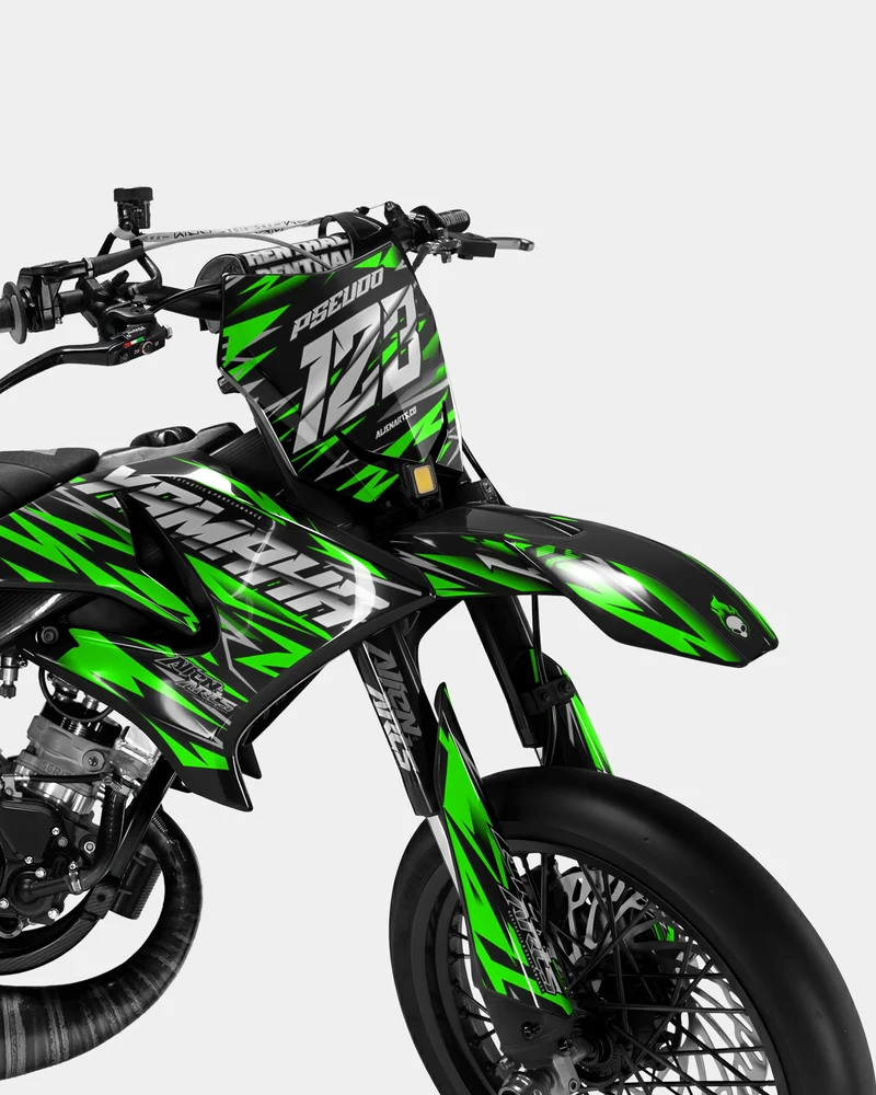 LUEUR - Kit deco YAMAHA DT 50cc - Vert