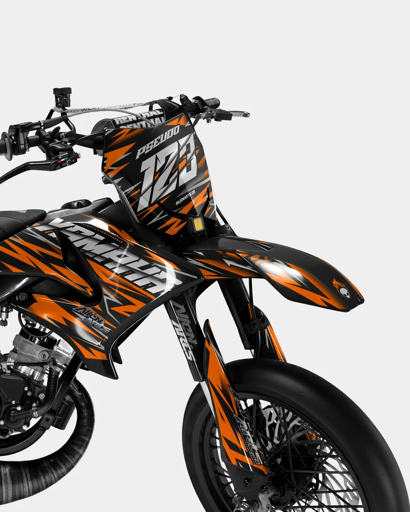 LUEUR - Kit deco YAMAHA DT 50cc - Orange