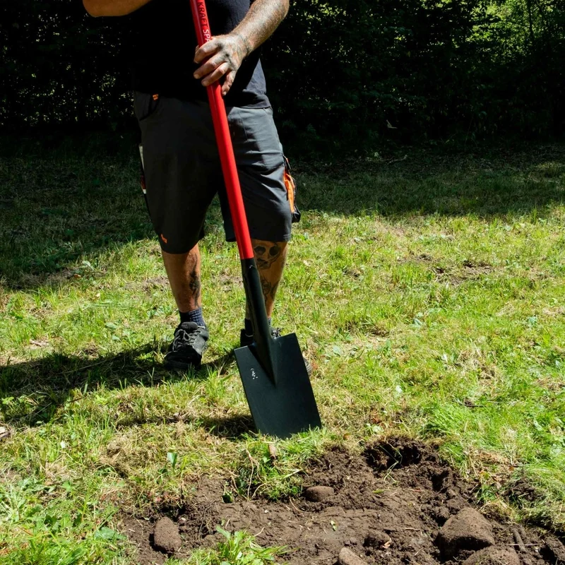 SHW "KRAFT SPATEN" Gärtner Form mit Stahlrohrstiel 92 cm