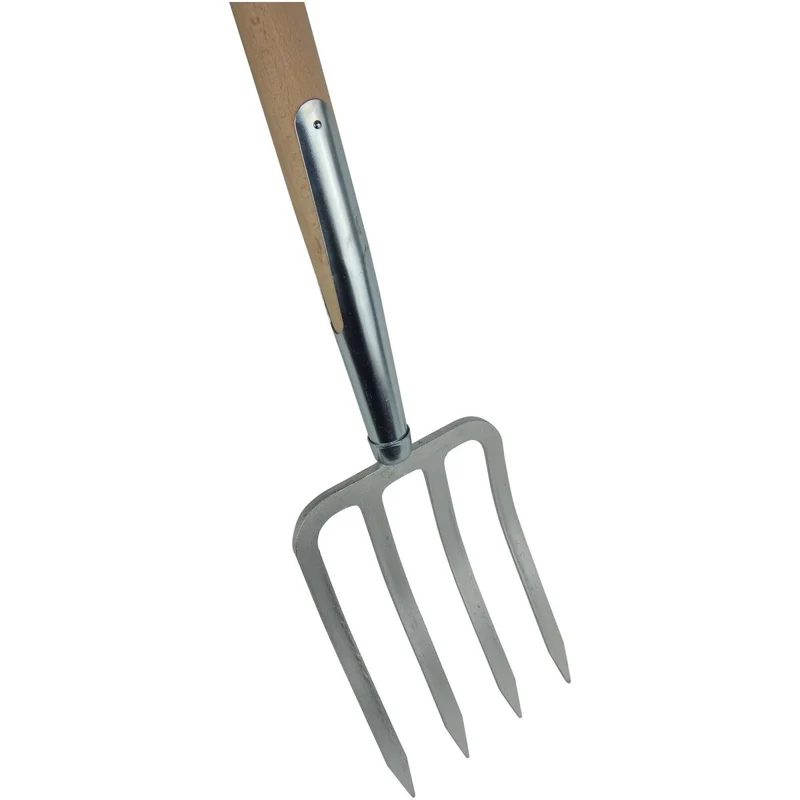 SHW Havau-Spatengabel mit Bajonettzinken und Buchen-T-Stiel