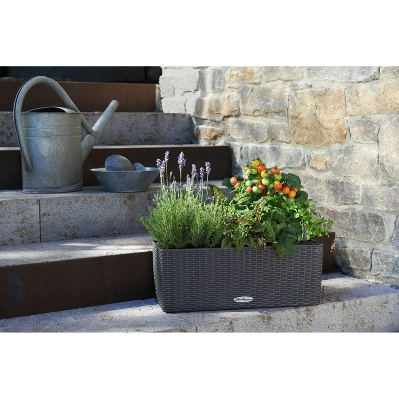LECHUZA BALCONERA Cottage Komplettset granit