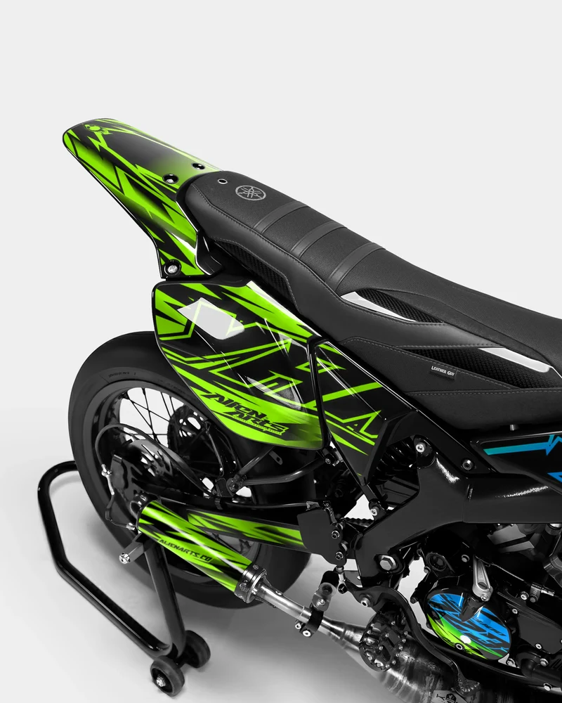 PAENO - Kit deco YAMAHA DT 50cc - Bleu Vert