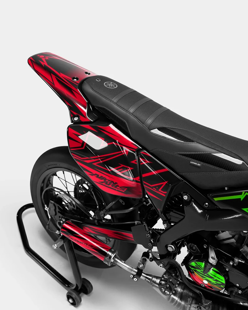 PAENO - Kit deco YAMAHA DT 50cc - Vert Rouge
