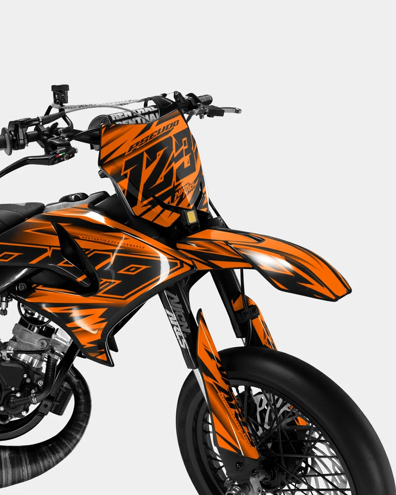 PAENO - Kit deco YAMAHA DT 50cc - Orange Violet