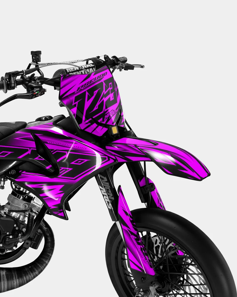 PAENO - Kit deco YAMAHA DT 50cc - Rose Turquoise