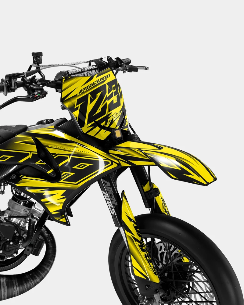 PAENO - Kit deco YAMAHA DT 50cc - Jaune Violet