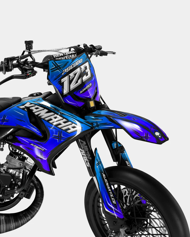 PAVO - Kit deco YAMAHA DT 50cc - Bleu