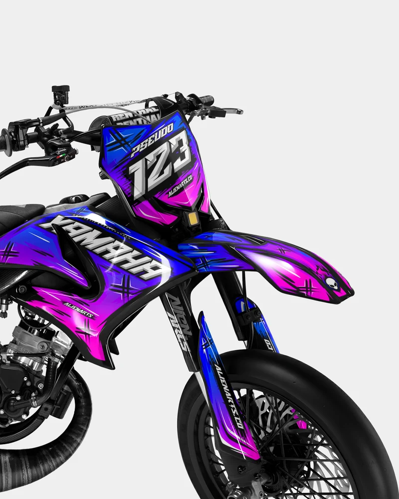 PAVO - Kit deco YAMAHA DT 50cc - Bleu Rose