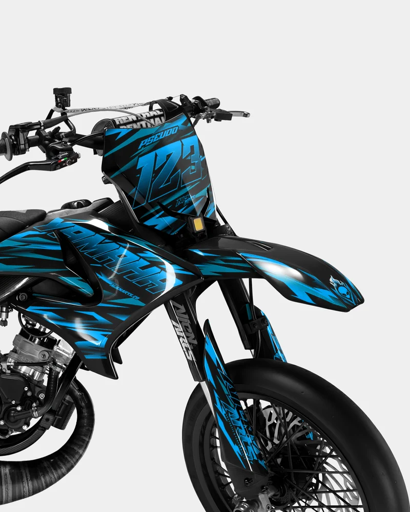 SUJAK - Kit deco YAMAHA DT 50cc - Bleu